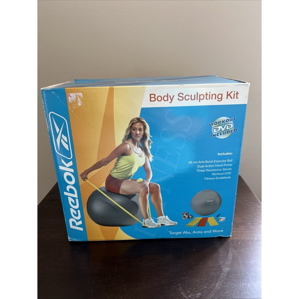 Reebok Body Sculpting Kit Abs Arms More DVD Ball 2007